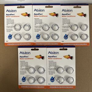 Aqueon AquaPacs Water Conditioner Neutralizes Tap Water for Fresh & Saltwater
